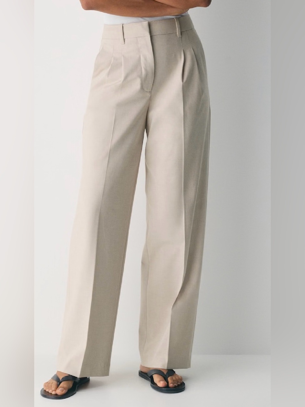 Wilfred Effortless Pants in Flax Beige